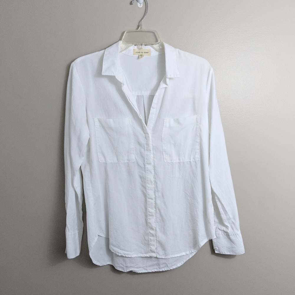 White Cloth & Stone button up size small